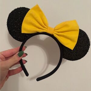 Disney Black and Yellow Minnie Mouse Ears Headband
